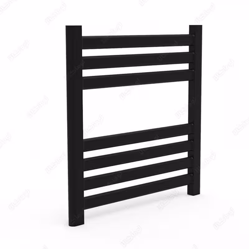 حوله خشک کن استیل فلت مشکی 75