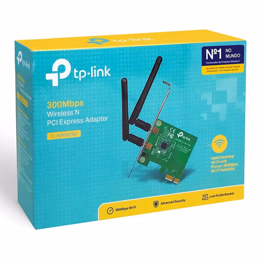 کارت شبکه PCI TP-LINK WN881ND (دو آنتن)