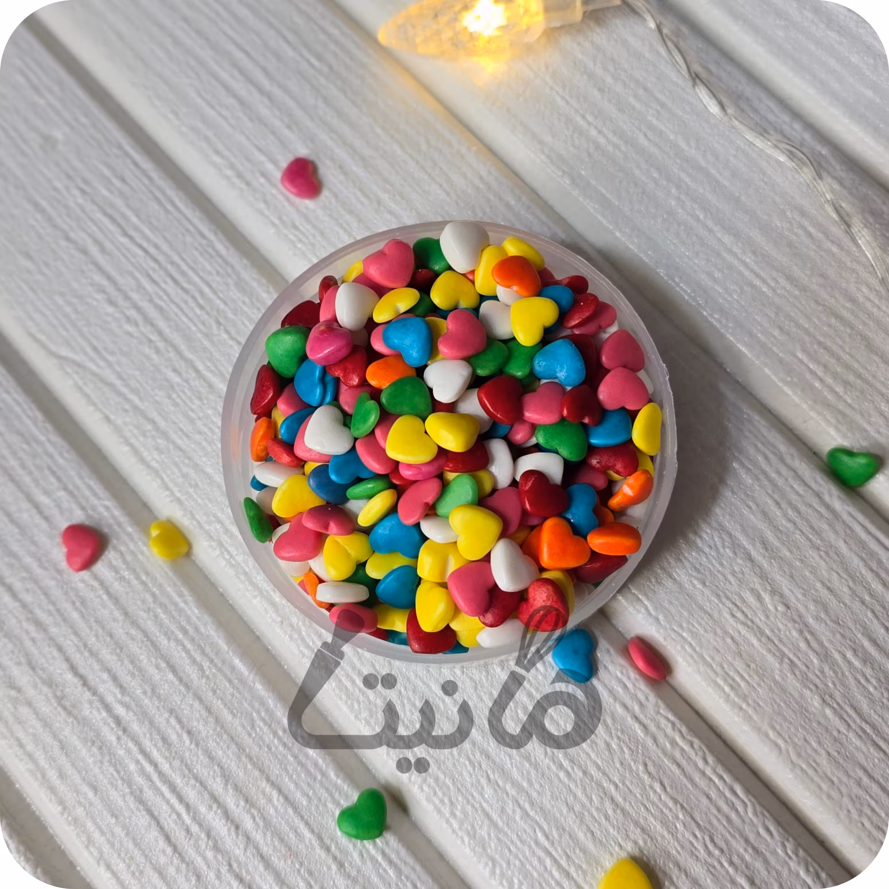 ترافل قلب رنگی