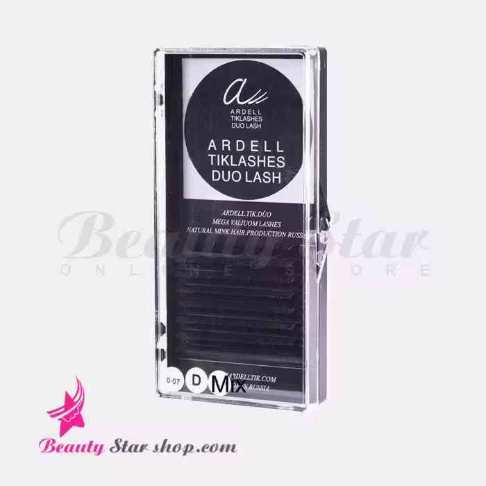 مژه والیوم هشت ردیفه آردل ضخامت 0.7 سایز میکس