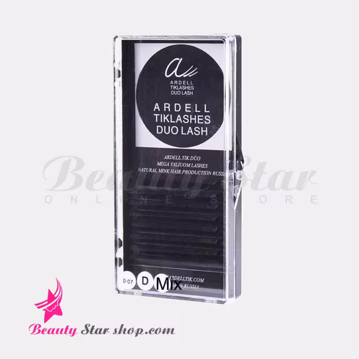 مژه والیوم هشت ردیفه آردل ضخامت 0.7 سایز میکس