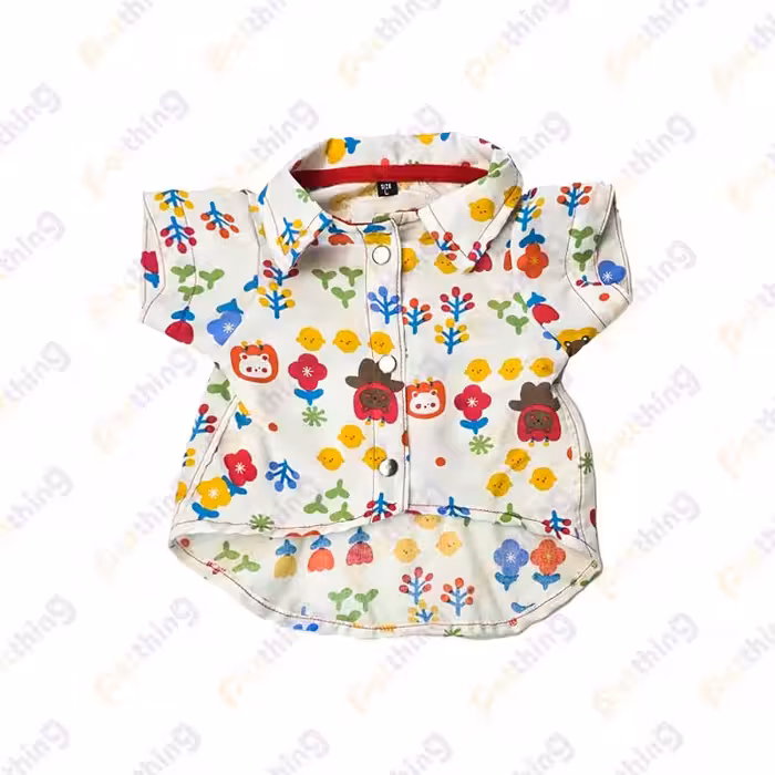 پیراهن هاوایی باغچه سگ و گربه مدل B74