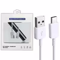 کابل شارژ و دیتا Type-cفست Samsung S8 پک سفید