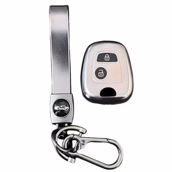 قاب ریموت و جاسوییچی خودرو چیکال مدل K-644-P-982 مناسب برای پژو 207 بسته 2 عددی