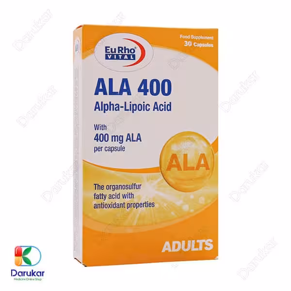 کپسول آ ال آ 400 یوروویتال 30 عدد