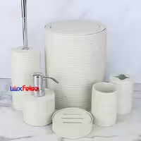 ست سرویس بهداشتی رزین راحیل کد 2503 شش پارچه