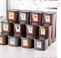 بانکه ست 3 سایز-500/1200/1750  میلی لیتر-برند کیولوکس ترکیه کد LN-2178