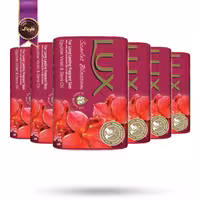 6 بسته صابون لوکس Lux مدل شکوفه اسکارلت Scarlet Blossom پک 6 تایی  (اورجینال)