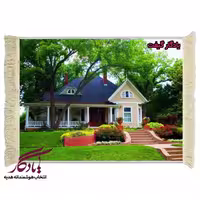 تابلو فرش ماشینی طرح منظره ویلاپارک2