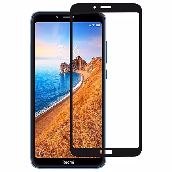 گلس ردمی 7 ای گلس فول مخصوص گوشی شیائومی redmi 7A محافظ صفحه نمایش شیشه ای Glass Screen Protector For Xiaomi Redmi7A/ Redmi 7 A