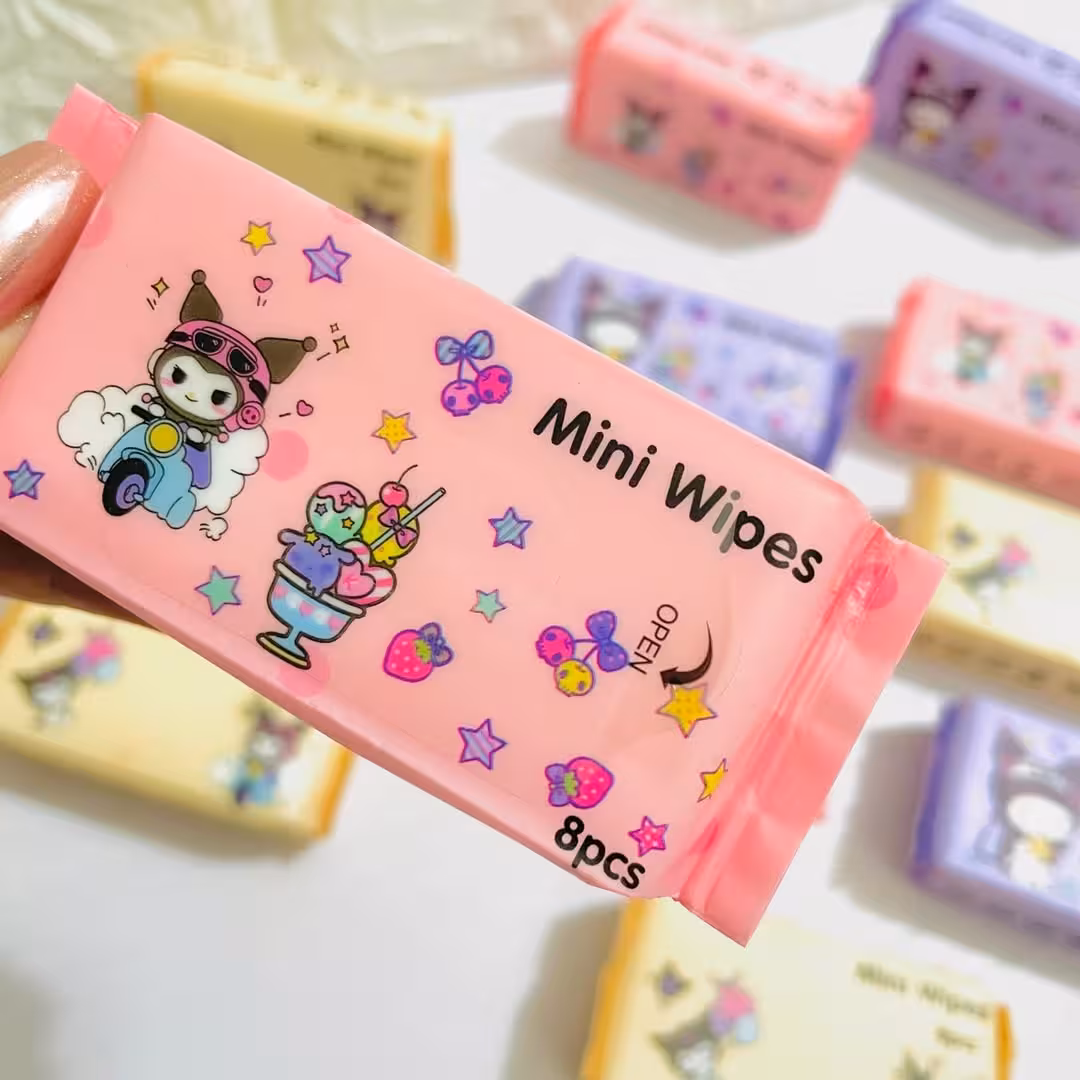 دستمال مرطوب طرح کرومی