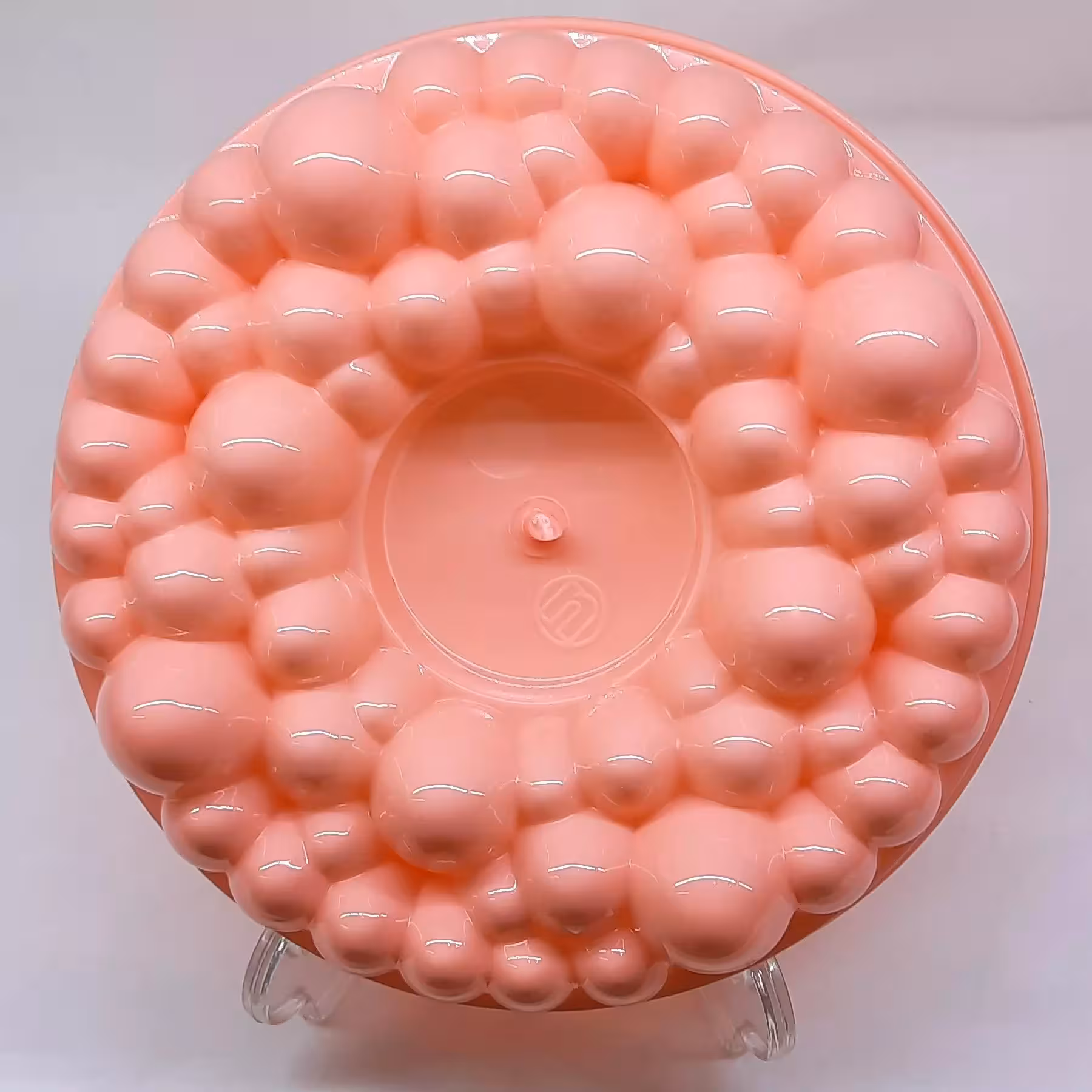 قالب ژله جنس پلاستیکی طرح گرد کف حباب دار