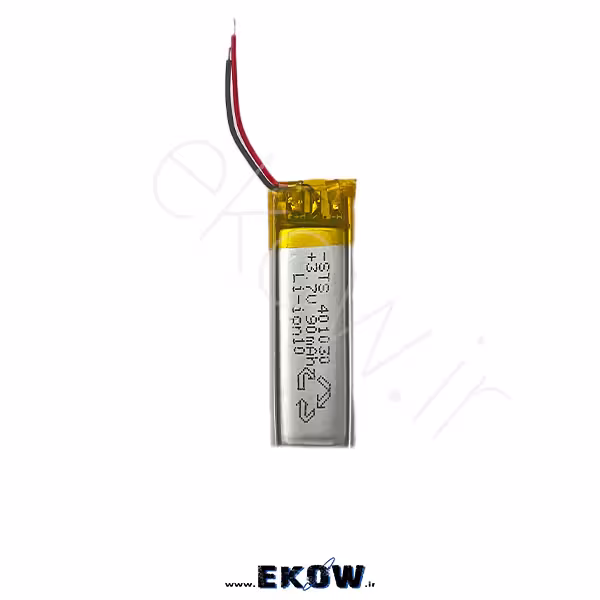 باتری لیتیوم پلیمر 90mAh(لیتیوم li-po 401030 3.7v 90mAh)