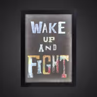 تابلو بک لایت انگیزشی، طرح WAKE UP، کد LPF-13021