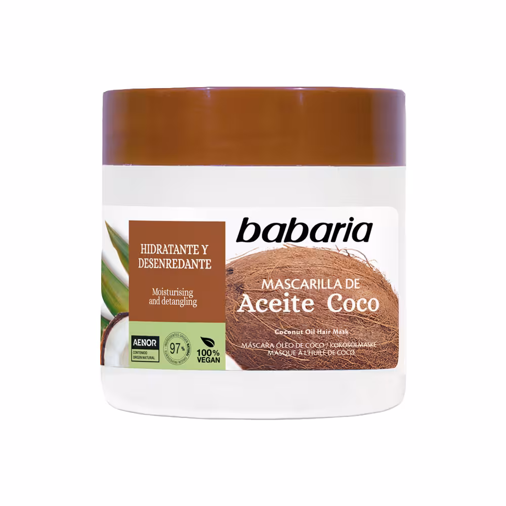 ماسک مو باباریا حاوی روغن نارگیل حجم 400 میل