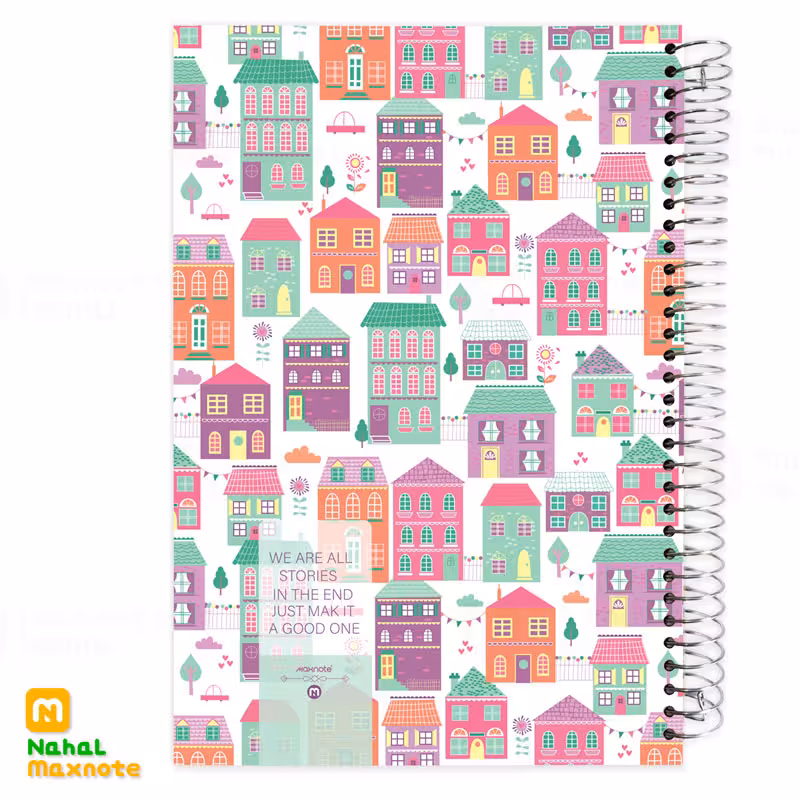 دفتر200 برگ سیمی جـلد سخت کد 9215.طرح 7