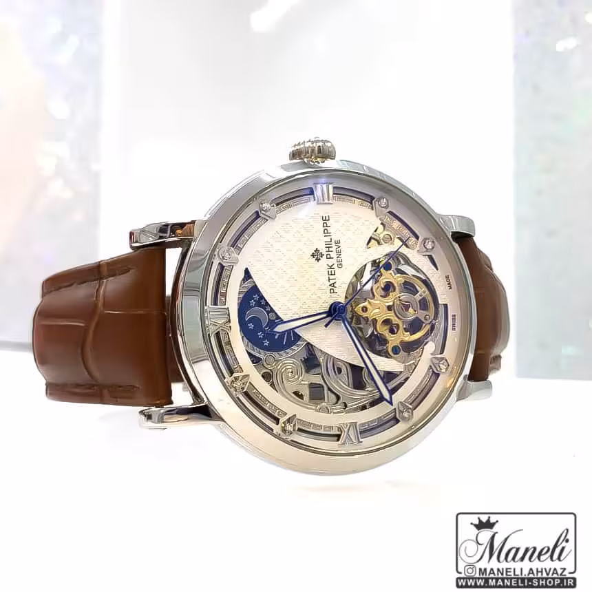 ساعت پتک فیلیپ اتوماتیک بند چرم 14010920