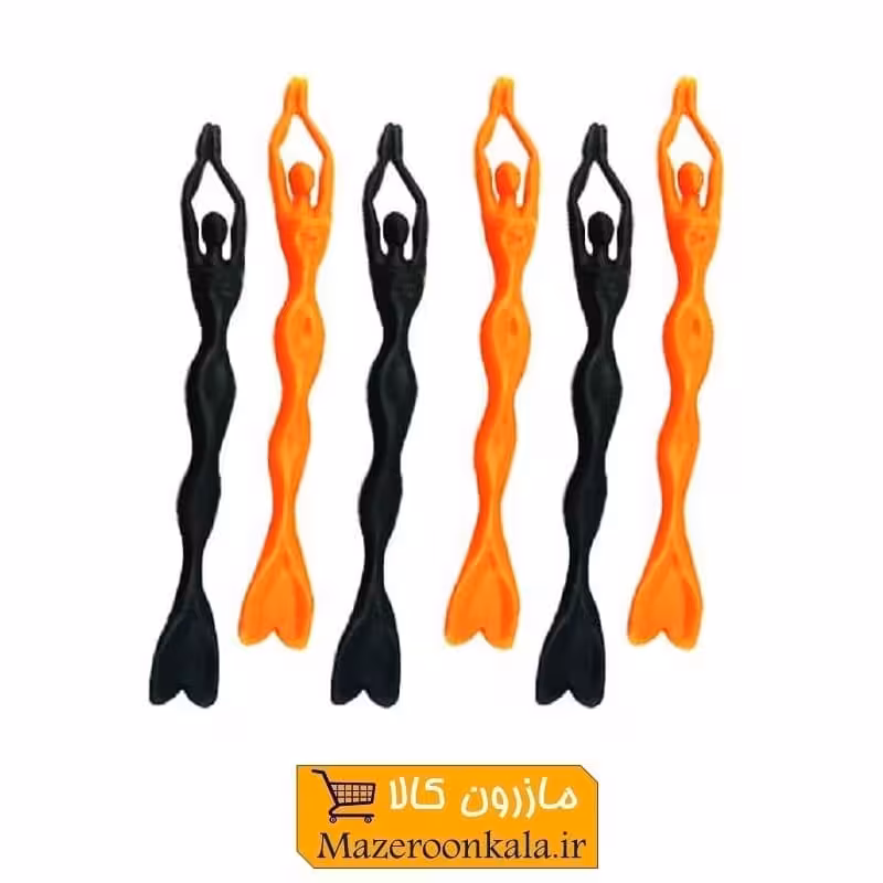قاشق همزن و شربت خوری طرح پری دریایی 6 عددی HGA-002