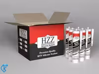 چسب آکواریوم مشکی HZZ استحکام بسته 24 عددی