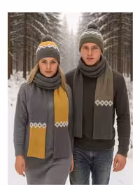 ست دو تیکه ژاکارد طرح لوزی اندلس Endless