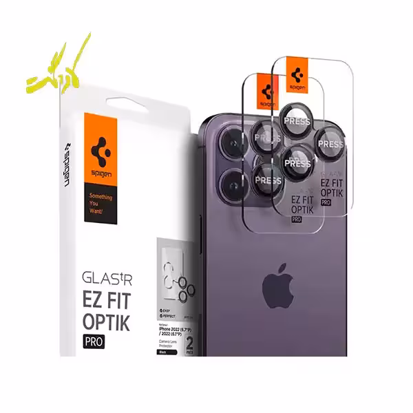 محافظ لنز دوربین اسپیگن 14پرو/14پرومکس Spigen Glas tR EZ Fit Optik 14Pro/ProMax