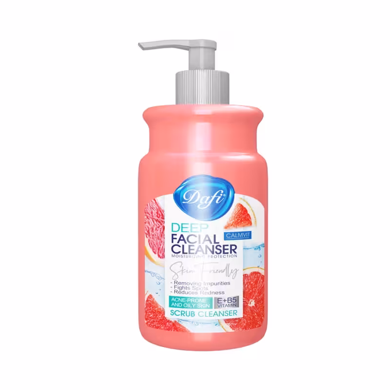 ژل شستشوی صورت ویتامینه اسکراب دافی مدل SCRUB CLEANSER ویژه پوستهای چرب