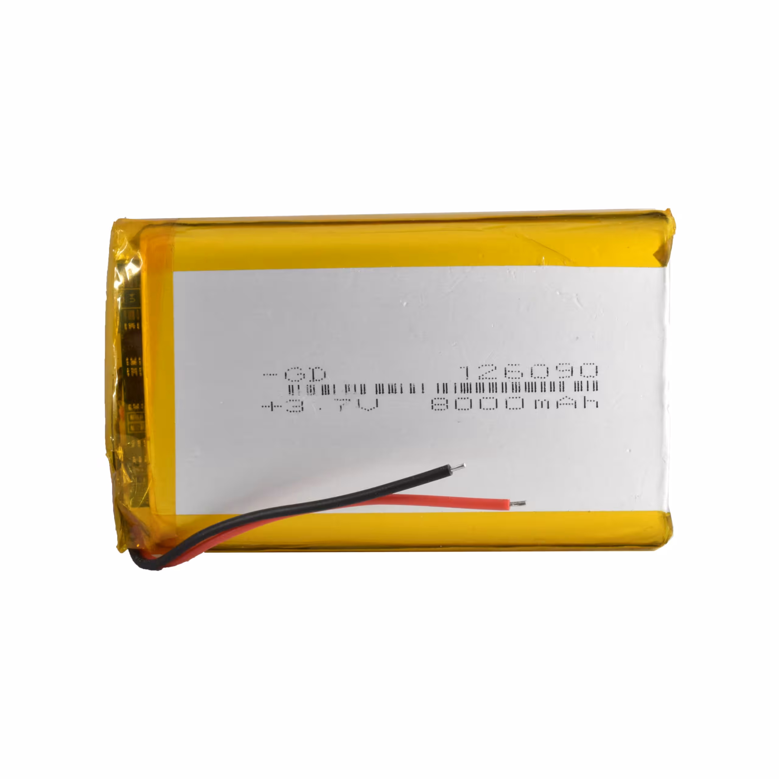 باتری لیتیوم پلیمر 3.7v ظرفیت 8000mA ابعاد 126090