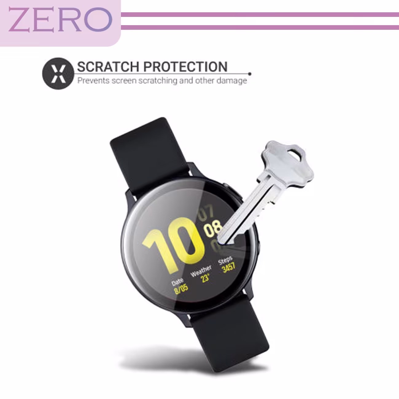 محافظ صفحه نمایش نانو زیرو مدل NZO مناسب برای ساعت هوشمند سامسونگ Galaxy Watch Gear S2 بسته دو عددی