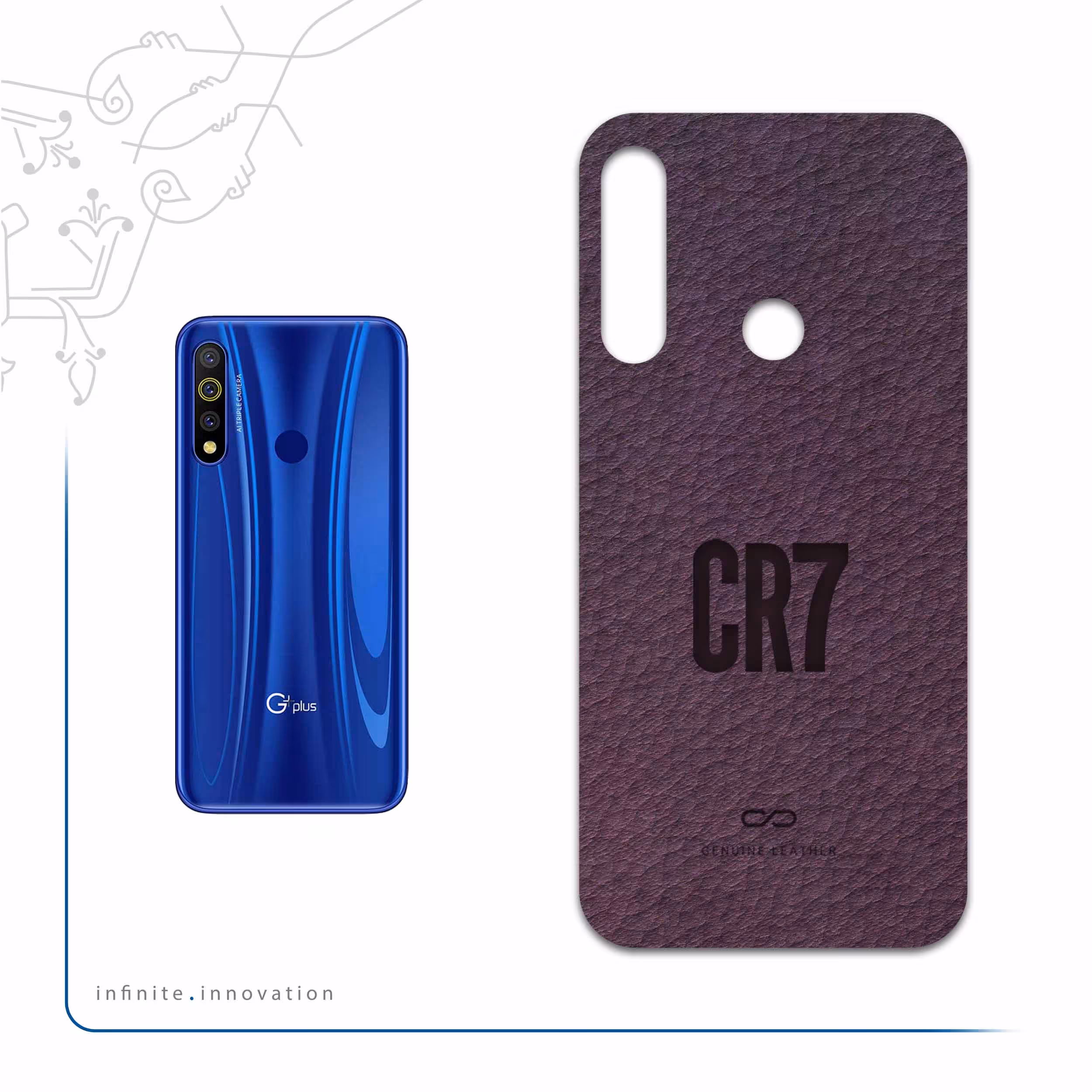 برچسب پوششی ماهوت مدل PL-CR7 مناسب برای گوشی موبایل جی پلاس P10