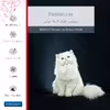 برچسب پوششی ماهوت مدل Persian cat مناسب برای تبلت سامسونگ Galaxy Tab 4 7.0 2014 T231