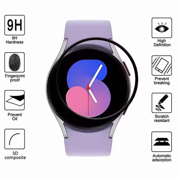 محافظ صفحه نمایش راینو مدل R-PMMA مناسب برای مچ بند هوشمند سامسونگ Watch 5 44mm بسته 2 عددی