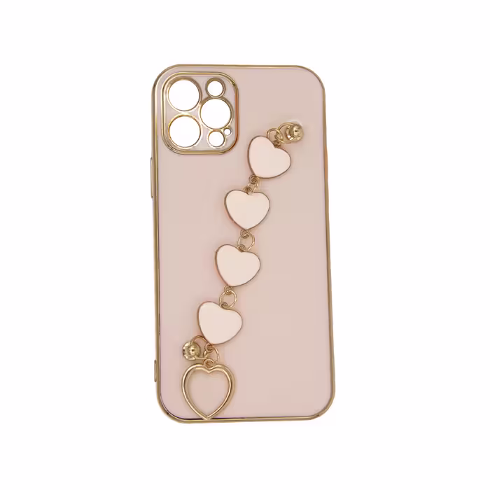 کاور مدل زنجیری طرح قلب مناسب برای گوشی موبایل اپل IPHONE 12PROMAX