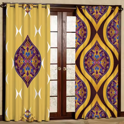 پرده مدل هازان پانچی کد 1 سایز 280x140 سانتی متر