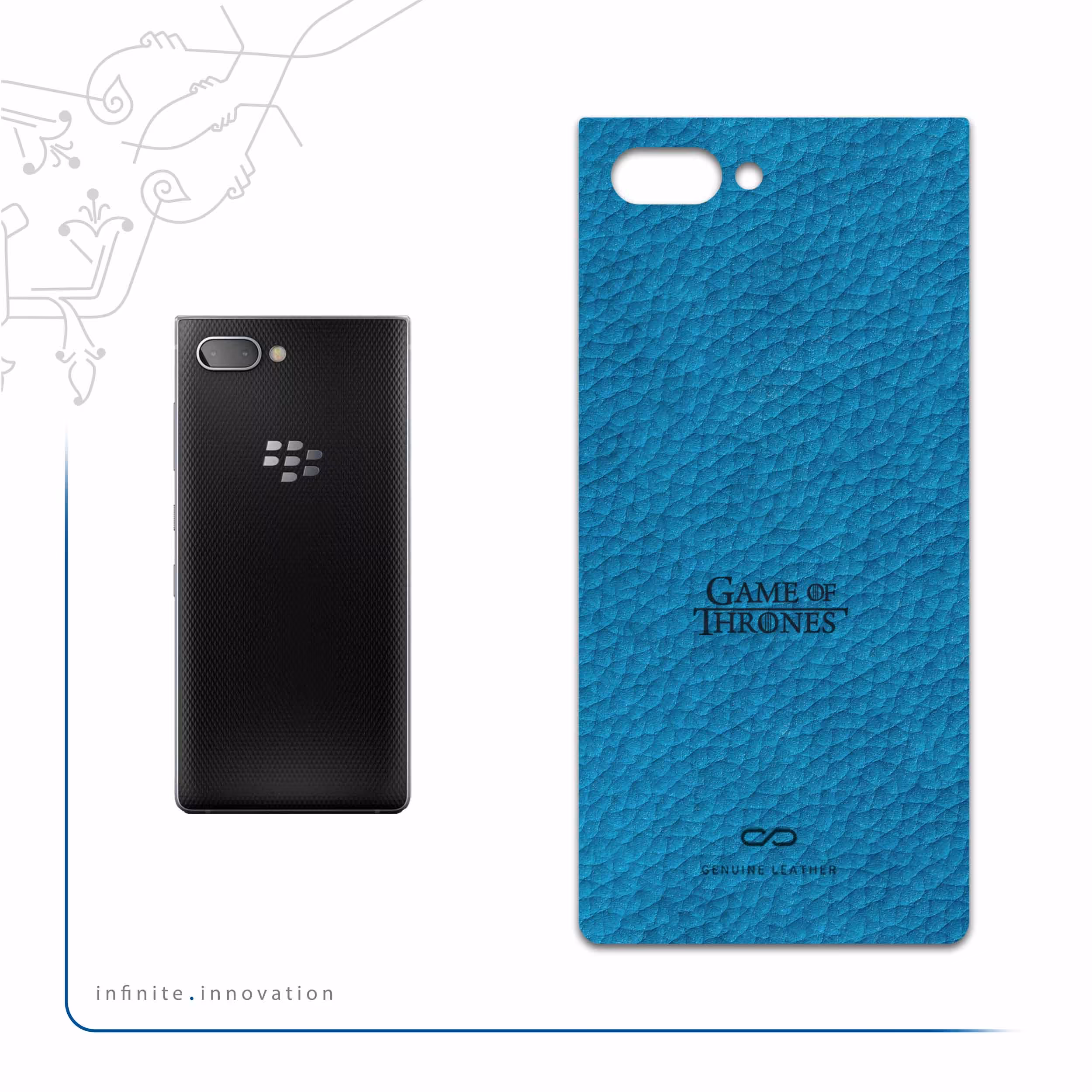 برچسب پوششی ماهوت مدل BL-GOT مناسب برای گوشی موبایل بلک بری Key 2