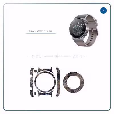 برچسب ماهوت طرح Earth White Marble مناسب برای ساعت هوشمند هوآوی Watch GT 2 Pro