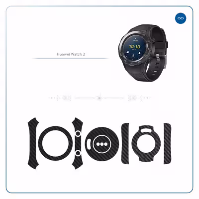 برچسب ماهوت طرح Carbon-Fiber مناسب برای ساعت هوشمند هوآوی Watch 2
