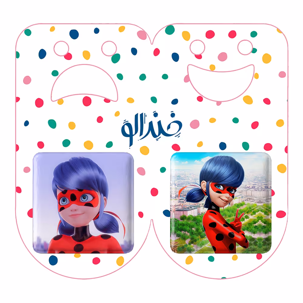 پیکسل خندالو مدل دختر کفشدوزکی کد 28222820 مجموعه 2 عددی