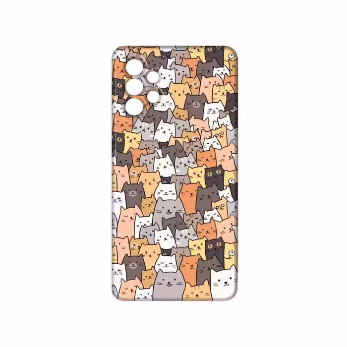 کاور مدل گربه کد 129 مناسب برای گوشی موبایل سامسونگ galaxy A53