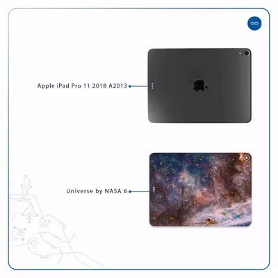 برچسب پوششی ماهوت مدل Universe-by-NASA-6 مناسب برای تبلت اپل iPad Pro 11 2018 A2013