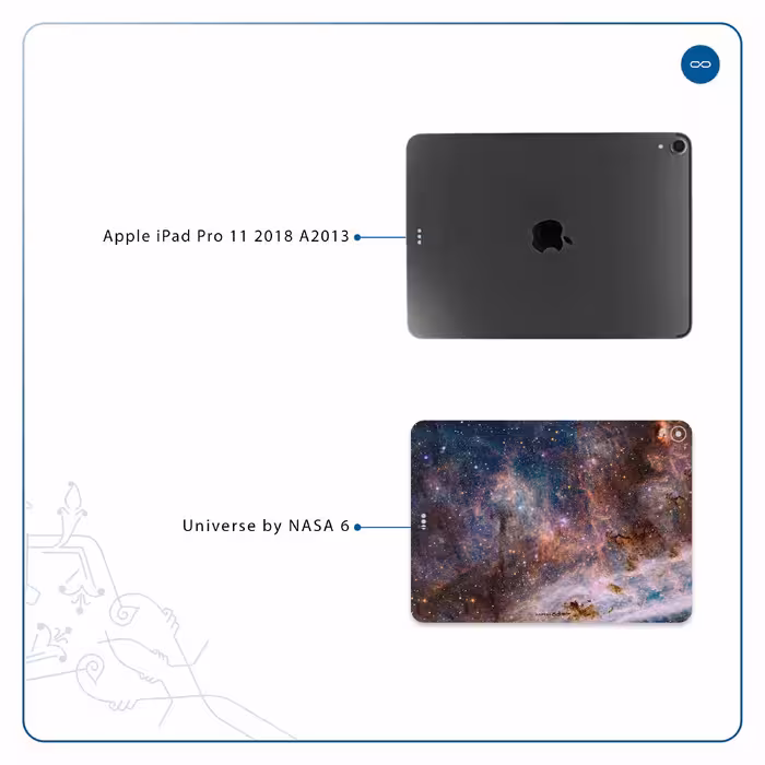 برچسب پوششی ماهوت مدل Universe-by-NASA-6 مناسب برای تبلت اپل iPad Pro 11 2018 A2013