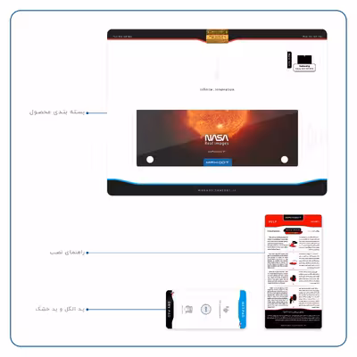 برچسب پوششی ماهوت مدل Sun-By-NASA مناسب برای تبلت سامسونگ Galaxy Tab S 10.5 2014 T805