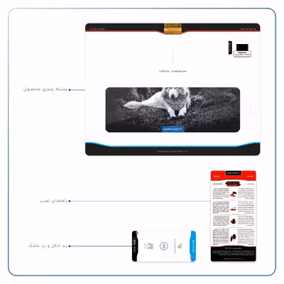 برچسب پوششی ماهوت مدل Dire Wolf مناسب برای تبلت سامسونگ Galaxy Tab S5e 10.5 2019 T720