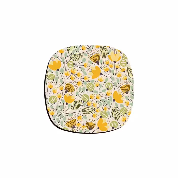 زیر لیوانی ترمه طراحان ایده مدل گل کد 2 مجموعه 6 عددی