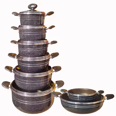 سرویس پخت و پز  14 پارچه هلنا مدل زنبوری کد 5076