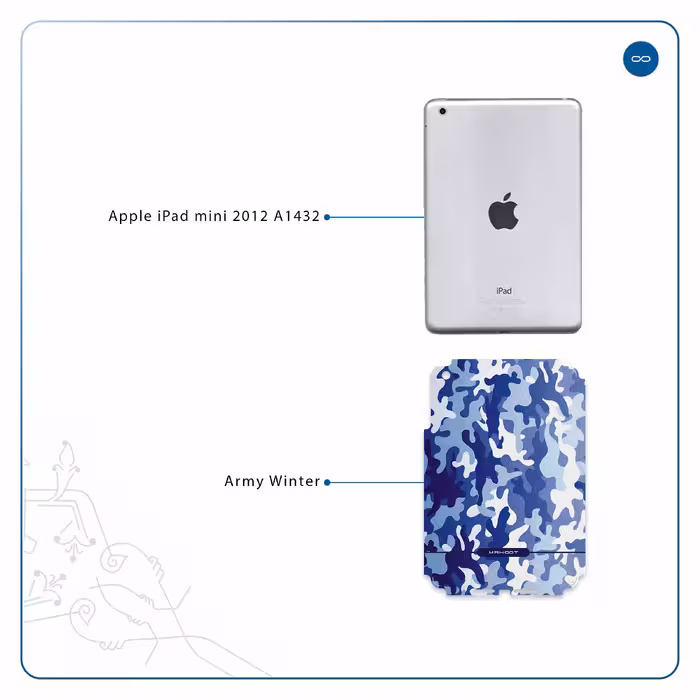 برچسب پوششی ماهوت مدل Army-Winter مناسب برای تبلت اپل iPad mini 2012 A1432