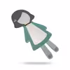 آینه طرح دخترانه مدل MKids18L