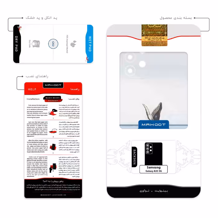 برچسب پوششی ماهوت مدل Collage of Sea Trash مناسب برای گوشی موبایل سامسونگ Galaxy A33 5G