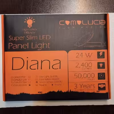 پنل 24 وات کومولوسیا مدل سوپر اسلیم گرد