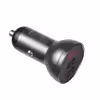 شارژر فندکی باسئوس مدل Digital Display-24W