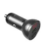 شارژر فندکی باسئوس مدل Digital Display-24W